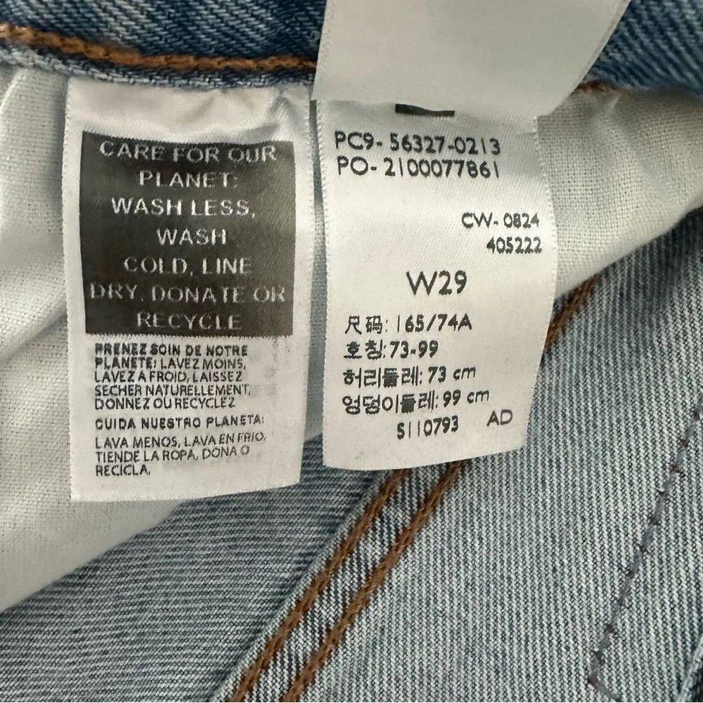 Levi's 501 Shorts Women’s 29 High Rise Distressed Cut Off Denim 56327 Blue NEW - Picture 9 of 11